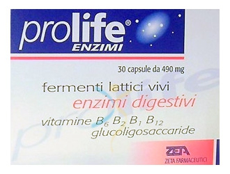 Prolife Enzimi Integratore Alimentare di Fermenti Lattici 30 Capsule