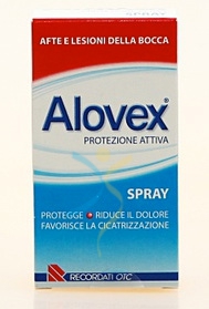 Alovex Linea Protezione Orale Spray Lenitivo Lesioni Mucosa Orale 15 ml