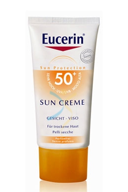 Eucerin Linea Solare Pelli Sensibili SPF50 Crema Viso Pelli Normali Secche 50 ml