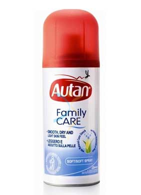 Autan Linea Family Care Spray Secco Delicato Insetto-Repellente 100 ml