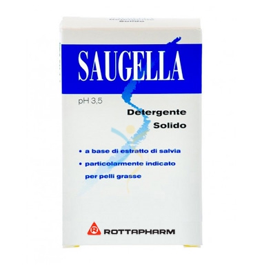 Saugella Linea Classica Blu Detergente Solido pH 3,5 Pelle Mista e Grassa 100 g