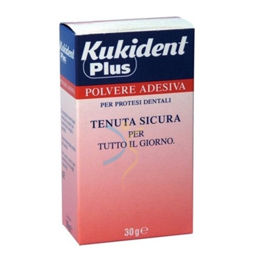 Kukident Linea Protesi Dentali Plus Tenuta Sicura Polvere Adesiva 30 g