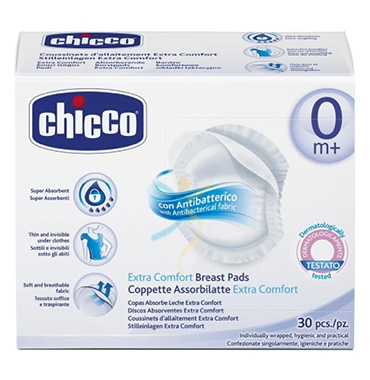 Chicco Linea Mamma Allattamento e Gravidanza 30 Coppette Assorbilatte