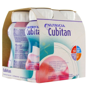Nutricia Linea Nutrizione Domiciliare Cubitan Integratore Gusto Fragola 4x200