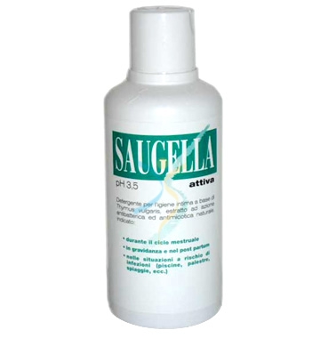 Saugella Linea Attiva Verde Dermoliquido Detergente Intimo Delicato 500 ml