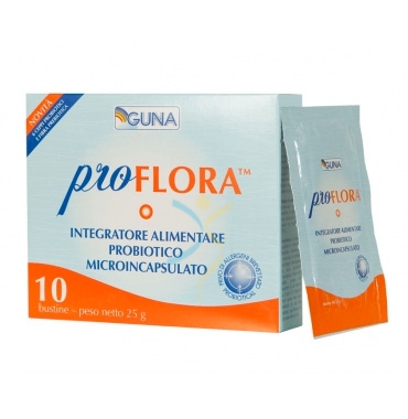 Guna Linea Intestino Sano proFLORA Integratore Alimentare Probiotico 10 Buste
