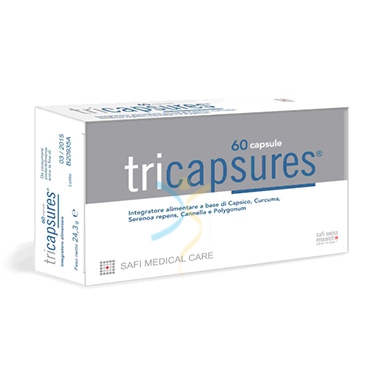 Safi Medical Linea Capelli Uomo Tricapsures Integratore Anti-Caduta 60 Capsule