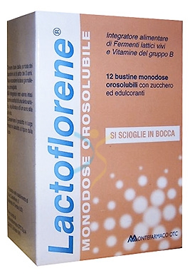 Lactoflorene Linea Fermenti Integratore di Fermenti Lattici 12 Bustine Orosolub