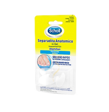 Scholl Linea Calli e Durezze Trattamento Dolore 2 Separadita Anatomici in Gel
