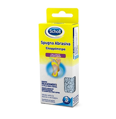 Scholl Linea Calli e Durezze Rimozione Calli e Duroni Porolith Spugna Abrasiva