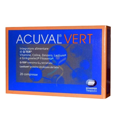 Scharper Linea Vitamine Minerali Acuval Vert Integratore Alimentare 20 Compresse