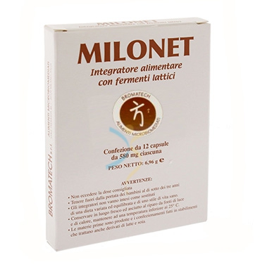 Bromatech Linea Intestino Sano Milonet Fermenti Integratore 12 Capsule