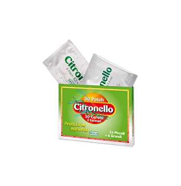 Sella Linea Anti-Zanzare Citronello Protezione Naturale 30 Cerotti 2 Formati