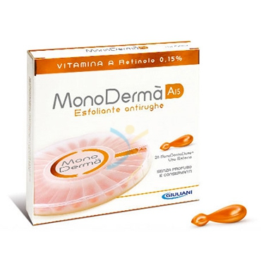 MonoDerm Linea Vitamine A15 Trattamento Esfoliante Anti-Rughe 28 Ampolle