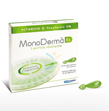 MonoDerm Linea Vitamine E5 Trattamento Gel Lenitivo Anti-Ossidante 28 Ampolle