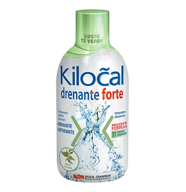 Kilocal Linea Drenante Forte Integratore Alimentare Depurativo 500 ml T Verde