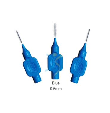 TePe Linea Cura Dentale Quotidiana 6 Scovolini Interdentali 0,6 Colore Blu