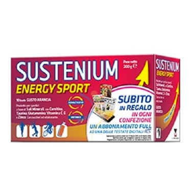 Menarini Linea Sustenium Energy Sport Integratore Alimentare 10 Buste Arancia