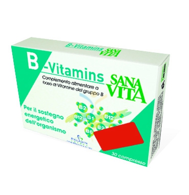 SANAVITA Linea Vitamine Minerali B-Vitamins Integratore Alimentare 30 Compresse