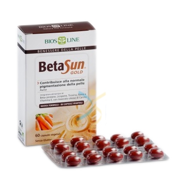 Bios Line Linea Solare Beta Sun Anti-Ossidante Integratore Alimentare 60 Capsule