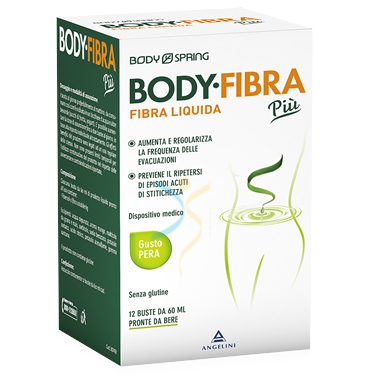 Body Spring Linea Intestino Sano Body Fibra Pi Integratore Gusto Pera 12 Buste