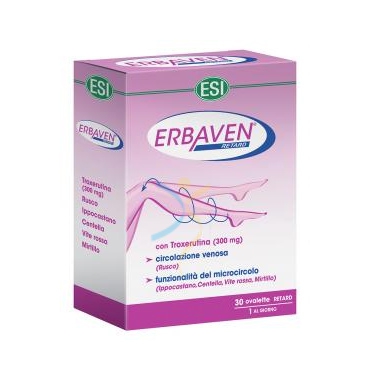 Esi Linea Benessere Gambe e Microcircolo Erbaven Retard Integratore 30 Ovalette