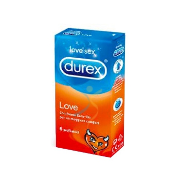 Durex Linea Classica Love Easy On Condoms Confezione con 6 Profilattici