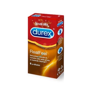 Durex Linea Feeling Contatto RealFeel Confezione con 6 Profilattici