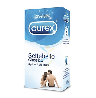 Durex Linea Classica Settebello Cassico Condom Confezione con 12 Profilattici