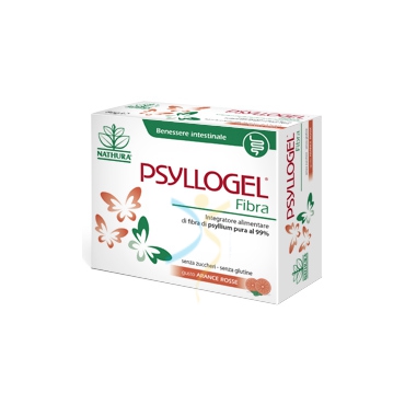 Nathura Linea Intestino Sano Psyllogel Fibra Integratore 20 Buste Arancia Rossa