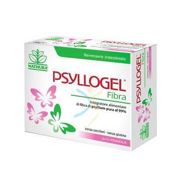Nathura Linea Intestino Sano Psyllogel Fibra Integratore 20 Buste Fragola