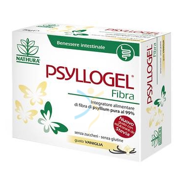 Nathura Linea Intestino Sano Psyllogel Fibra Integratore 20 Buste Vaniglia