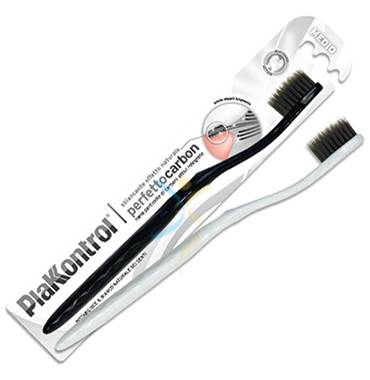 Plakkontrol Linea Igiene Dentale Quotidiana Perfetto Carbon Spazzolino Sbiancant