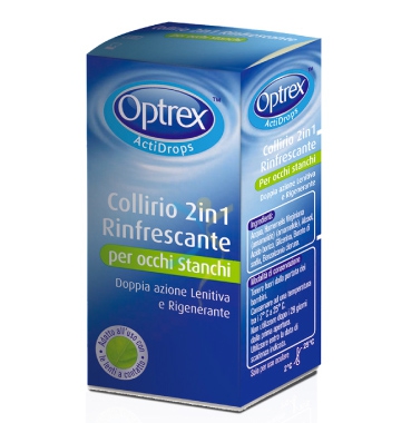 Optrex Linea Salute dell'Occhio Actidrops 2 in 1 Rinfrescante Collirio 10 ml