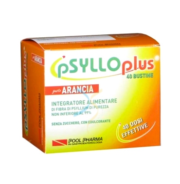 PoolPharma Linea Intestino Sano Psyllo Plus Integratore 40 Buste Arancia