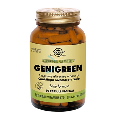 Solgar Linea Menopausa Genigreen Integratore Alimentare 30 Capsule Vegetali