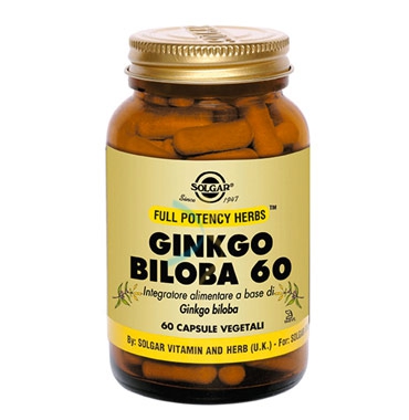 Solgar Linea Benessere Energia Ginkgo Biloba Integratore Alimentare 60 Capsule