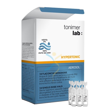 Ganassini Linea Tonimer Lab Hypertonic Soluzione Aerosol 18 Fiale 3 ml