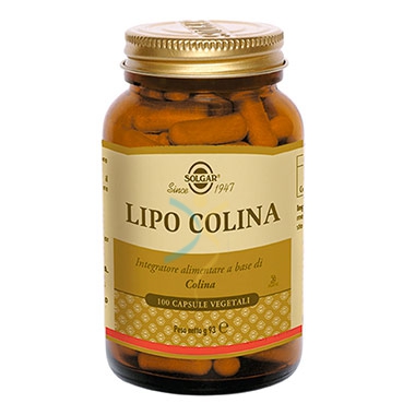 Solgar Linea Fegato Sano Lipo Colina Integratore Alimentare 100 Capsule