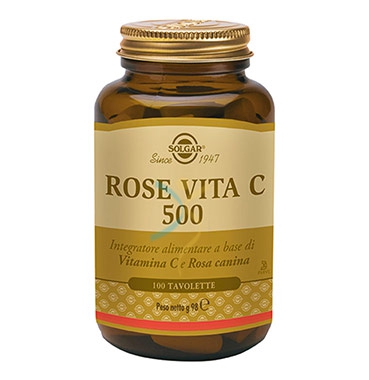 Solgar Linea Difese Immunitarie Rose Vita C 500 Integratore Alimentare 100 Tavol