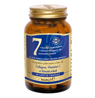 Solgar Linea Articolazioni Cartilagini Solgar7 Integratore Alimentare 30 Capsule