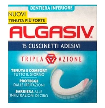 Combe Linea Protesi Dentali Algasiv 15 Cuscinetti Adesivi Protesi Inferiore