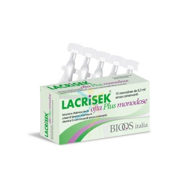 BiOOS Italia Linea Salute dell'Occhio Lacrisek Ofta Plus Collirio 15 Fiale 0,3 m