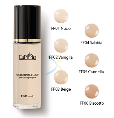 EuPhidra Linea Trucco Viso Base Fondotinta Fluido Mat Coprente Colore FF03