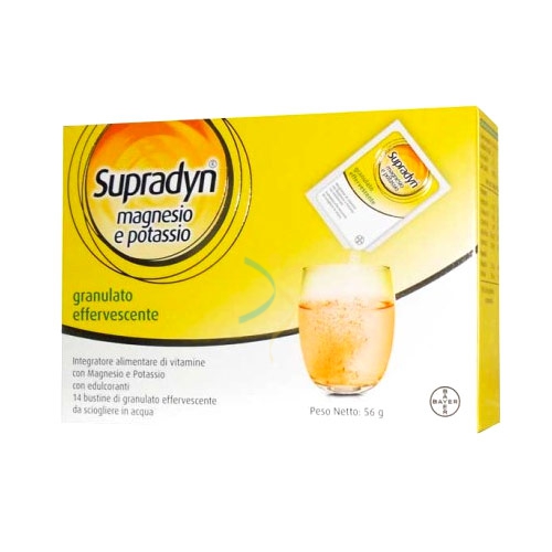 Supradyn Linea Vitamine Minerali Magnesio Potassio Integratore Granulato 14Buste