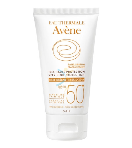 Avene Linea Solare Pelli Intolleranti SPF50+ Crema Minerale Filtri Fisici 50 ml