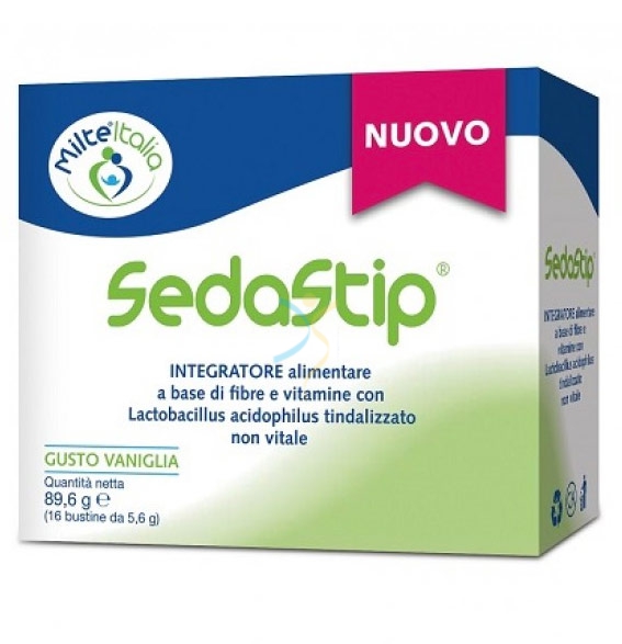 Milte Italia Linea Benessere Gastrointestinale Sedastip Gusto Vaniglia 16 Buste