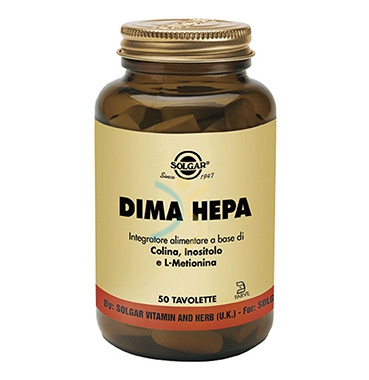 Solgar Linea Fegato Sano DIMA HEPA Integratore Alimentare 50 Tavolette