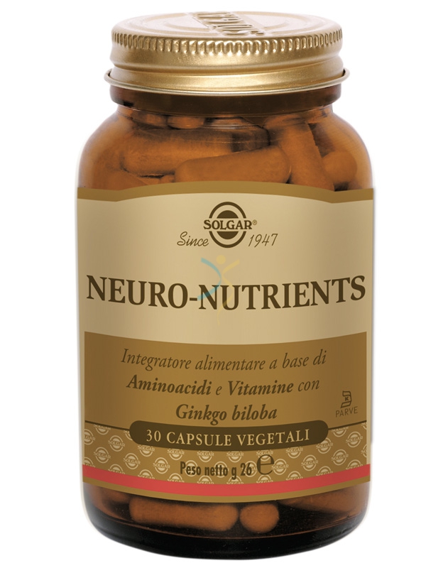 Solgar Linea Mente Sana e Tonica Neuro-Nutrients Integratore 30 Capsule