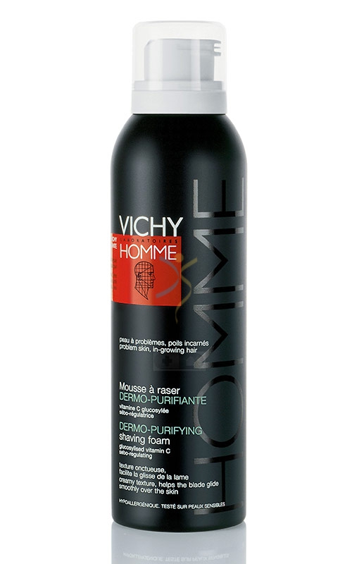 Vichy Linea Homme Mousse Schiuma da Barba Anti-Irritazioni Uomo 200 ml